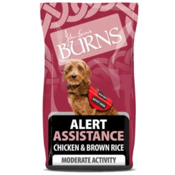 Burns Alert Assistance Adult/Senior Dry Dog Food - Chicken & Brown Rice -Fuzzyard Shop I0038237