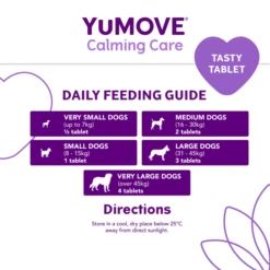 YuMOVE Calming Care Adult Dog Supplement Tablets -Fuzzyard Shop I9195277 en 13
