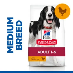 Hill's Science Plan Medium Adult 1-6 Dry Dog Food - Chicken -Fuzzyard Shop I9399362 en 02