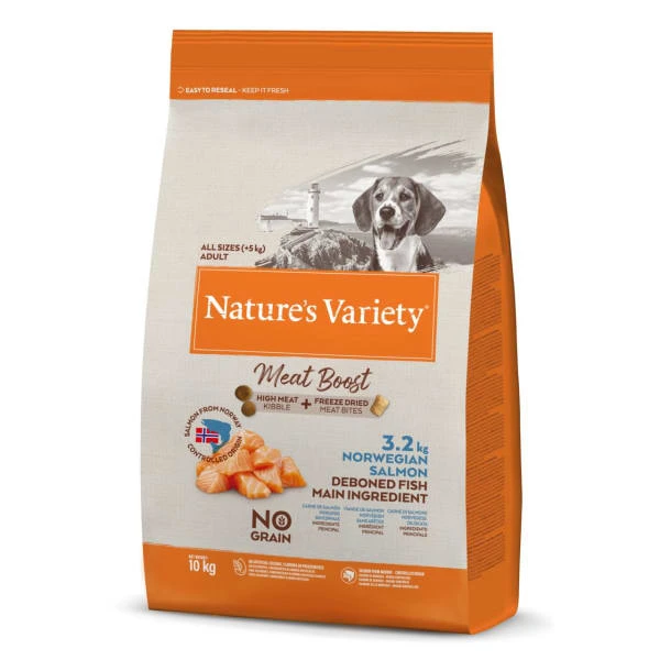 Nature's Variety Meat Boost Grain-free Adult Dry Dog Food - Salmon 3 Nature's Variety Meat Boost Grain-free Adult Dry Dog Food - Salmon