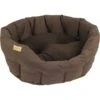 Earthbound Classic Waterproof Round Dog Bed - Brown 2 Earthbound Classic Waterproof Round Dog Bed - Brown -Fuzzyard Shop I9520927