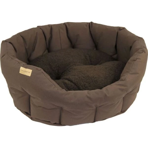 Earthbound Classic Waterproof Round Dog Bed - Brown 3 Earthbound Classic Waterproof Round Dog Bed - Brown