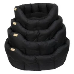 Earthbound Classic Waterproof Round Dog Bed - Black