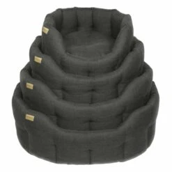 Earthbound Classic Weaved Dog Bed - Charcoal