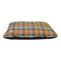 Earthbound Tweed Flat Cushion Dog Bed - Orange 7 Earthbound Tweed Flat Cushion Dog Bed - Orange -Fuzzyard Shop I9520968
