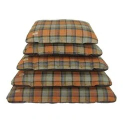 Earthbound Tweed Flat Cushion Dog Bed - Orange 6 Earthbound Tweed Flat Cushion Dog Bed - Orange -Fuzzyard Shop I9520968 01