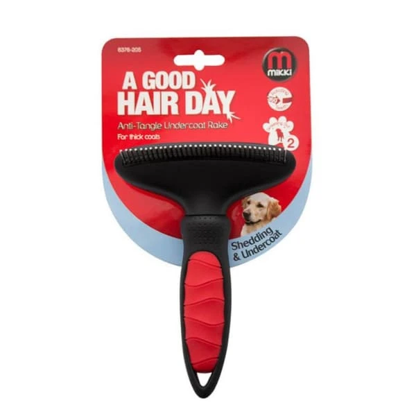 Mikki A Good Hair Day Anti-Tangle Shedding And Undercoat Dog Rake 3 Mikki A Good Hair Day Anti-Tangle Shedding And Undercoat Dog Rake