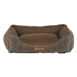 Scruffs Windsor Chestnut Box Dog Bed - Brown -Fuzzyard Shop I9522637