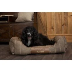 Scruffs Windsor Chestnut Box Dog Bed - Brown