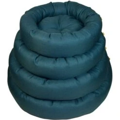 Earthbound Morland Donut Dog Bed - Breton Blue