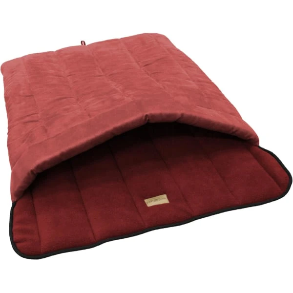 Earthbound Terrier Tunnel Arched Dog Bed - Red 3 Earthbound Terrier Tunnel Arched Dog Bed - Red