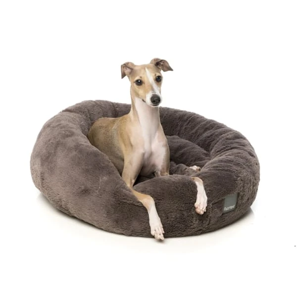 FuzzYard Dreameazzzy Cuddler Dog Bed - Truffle Grey 4 FuzzYard Dreameazzzy Cuddler Dog Bed - Truffle Grey - Image 2