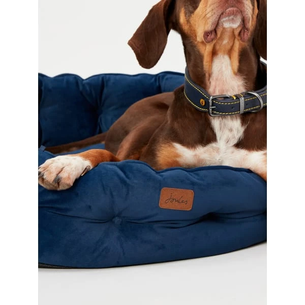 Joules Chesterfield Dog Bed - Navy 4 Joules Chesterfield Dog Bed - Navy - Image 2