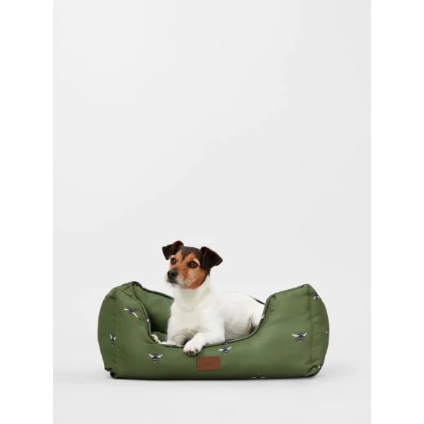 Joules Bee Print Box Dog Bed 6 Joules Bee Print Box Dog Bed - Image 4