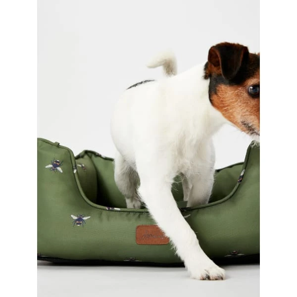 Joules Bee Print Box Dog Bed 4 Joules Bee Print Box Dog Bed - Image 2