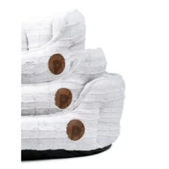 Petface White Plush Oval Large Dog Bed 6 Petface White Plush Oval Large Dog Bed -Fuzzyard Shop I9647284 en 03