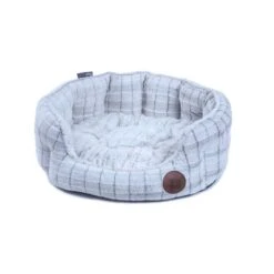 Petface White Plush Oval Small Dog Bed 7 Petface White Plush Oval Small Dog Bed -Fuzzyard Shop I9647286