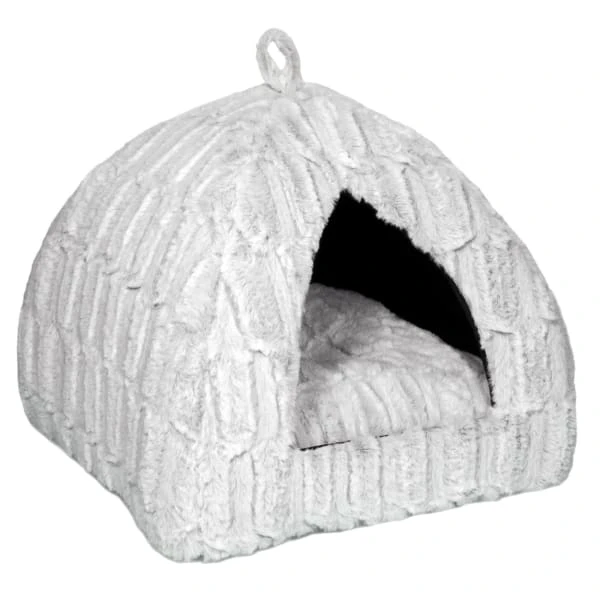 Petface Bamboo Plush Igloo Cat Bed 3 Petface Bamboo Plush Igloo Cat Bed