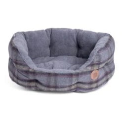 Petface Tweed Oval Dog Bed - Grey -Fuzzyard Shop I9647291