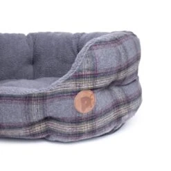 Petface Tweed Oval Dog Bed - Grey -Fuzzyard Shop I9647291 en 02