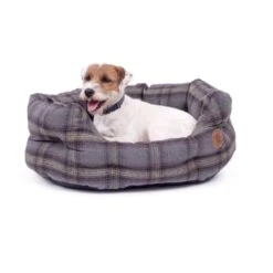 Petface Tweed Oval Dog Bed - Grey -Fuzzyard Shop I9647291 en 04