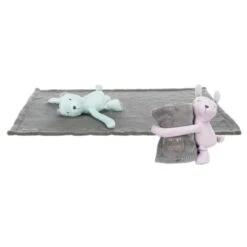 Trixie Junior Bear And Blanket Cuddly Set For Dogs - Grey & Mint -Fuzzyard Shop I9658327 en 04
