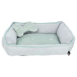 Trixie Junior Dog Bed - Light Grey/Mint -Fuzzyard Shop I9658331