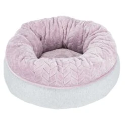 Trixie Junior Round Dog Bed - Light Grey/Light Lilac -Fuzzyard Shop I9658332