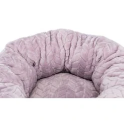 Trixie Junior Round Dog Bed - Light Grey/Light Lilac