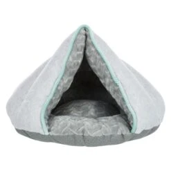 Trixie Junior Cave Round Dog Bed - Light Grey/Mint -Fuzzyard Shop I9658334