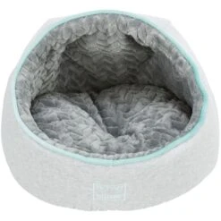 Trixie Junior Cave Dog Bed - Light Grey/Mint -Fuzzyard Shop I9658335
