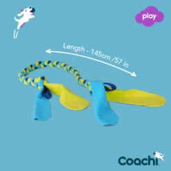 Coachi Tuggi Tug Toy For Dogs - Navy, Lime & Light Blue -Fuzzyard Shop I9659291 en 06