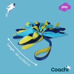 Coachi Tuggi Spider Toy For Dogs - Navy, Lime & Light Blue -Fuzzyard Shop I9659292 en 06