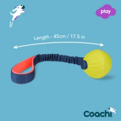 Coachi Tuggi Ball Toy For Dogs - Navy, Coral & Lime -Fuzzyard Shop I9659295 en 06